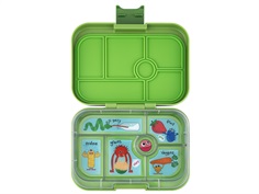 Yumbox matcha green/funny monsters tray 6-sections lunch box Original